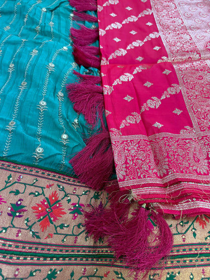 Beautiful designer semi stitch lengha choli