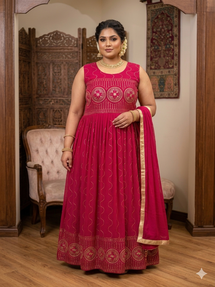 Beautiful designer anarkali gown