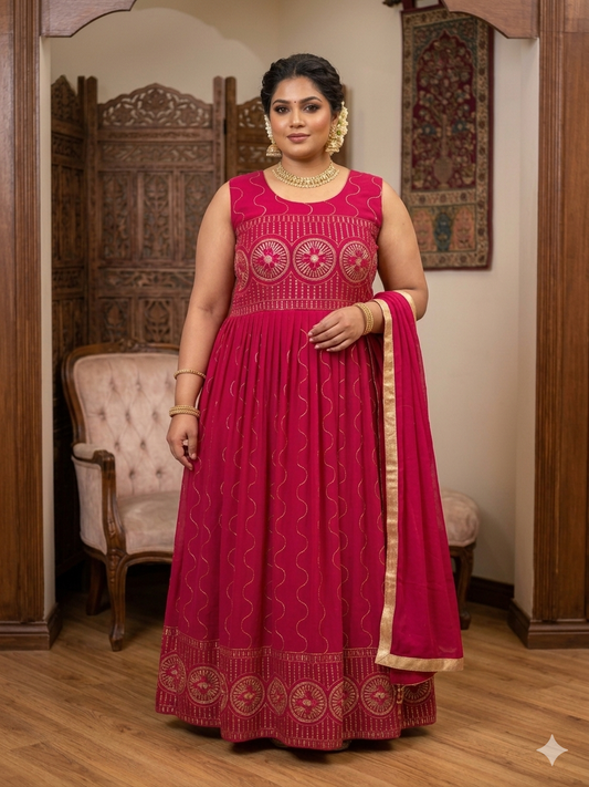 Beautiful designer anarkali gown