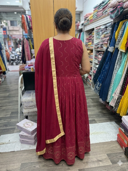 Beautiful designer anarkali gown