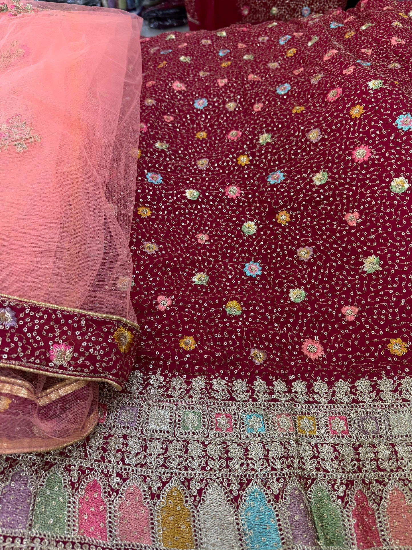 Beautiful designer semi stitch lengha choli