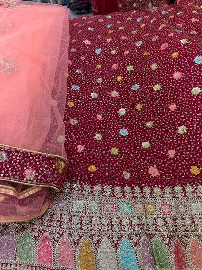 Beautiful designer semi stitch lengha choli