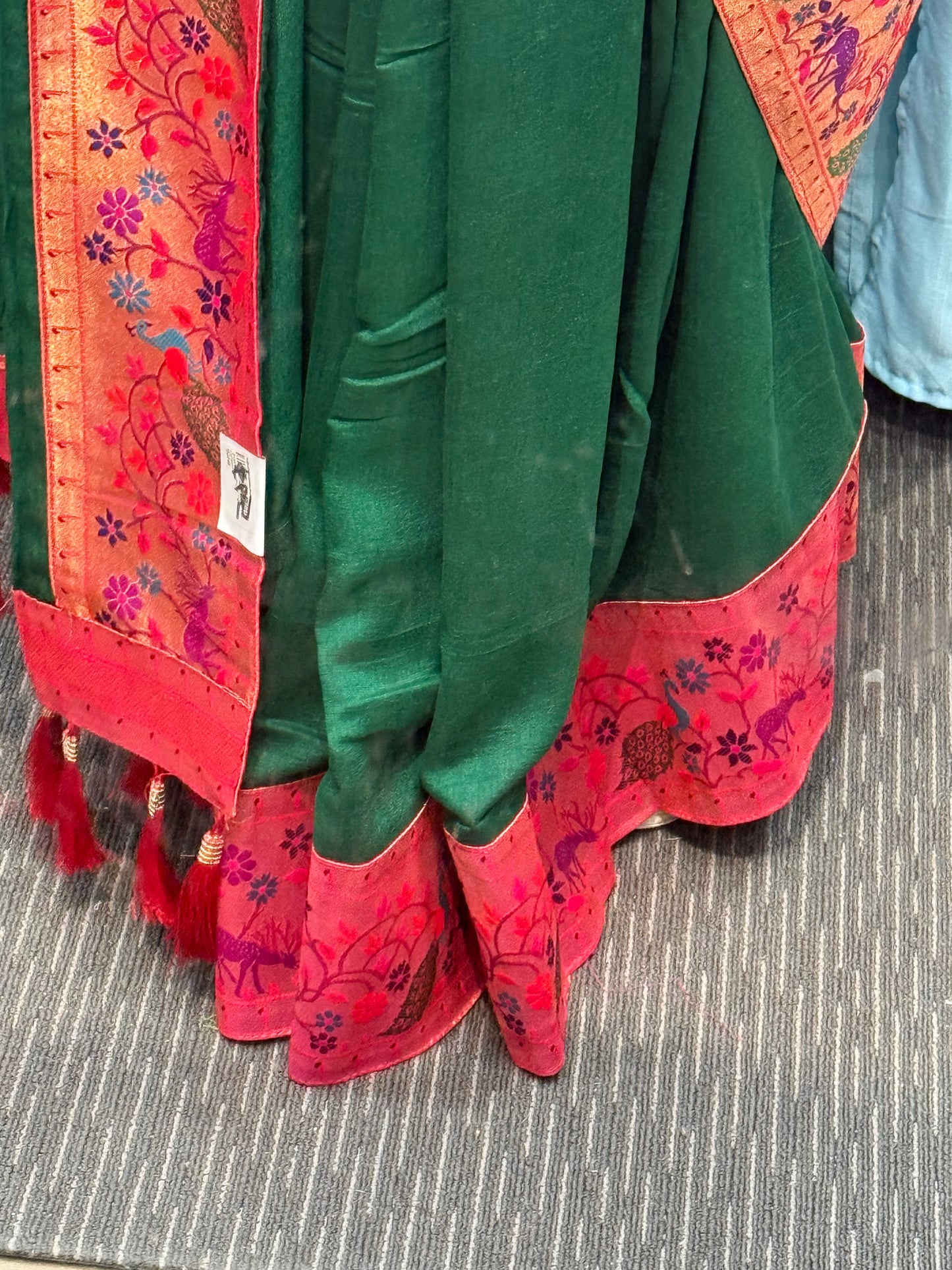 Beautiful designer silk saree with border