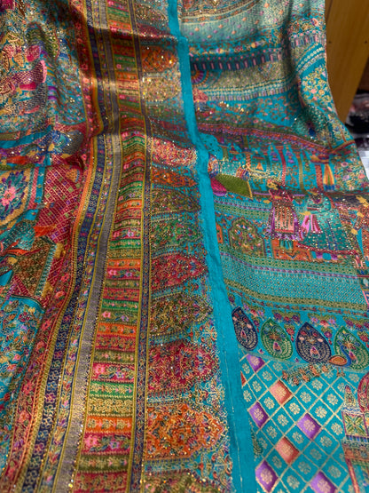 Beautiful designer Pure Kanni Silk Woven Sarees with Sabysachi Border