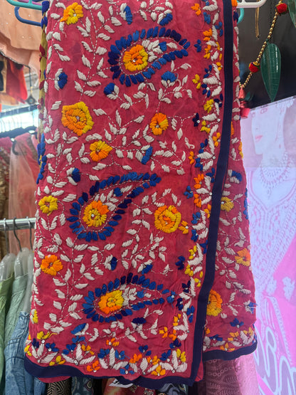 Beautiful designer fully embroidery dupptta