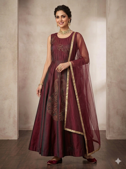 Beautiful designer gown style anarkali