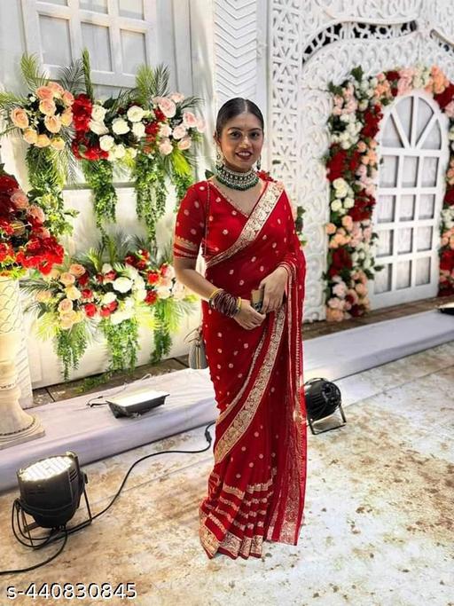 Beautiful designer geogrette saree