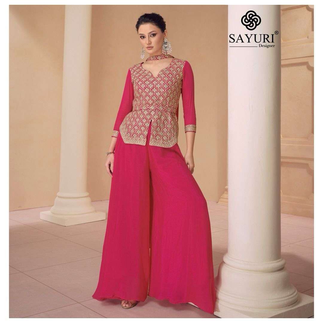 Beautiful designer Indowestern plazo suit