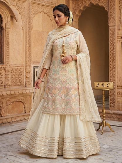 Beautiful designer sharara suit
