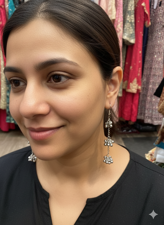 Beautiful designer oxidised earrings