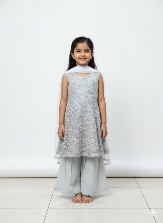 Beautiful designer Sharara suit for kids