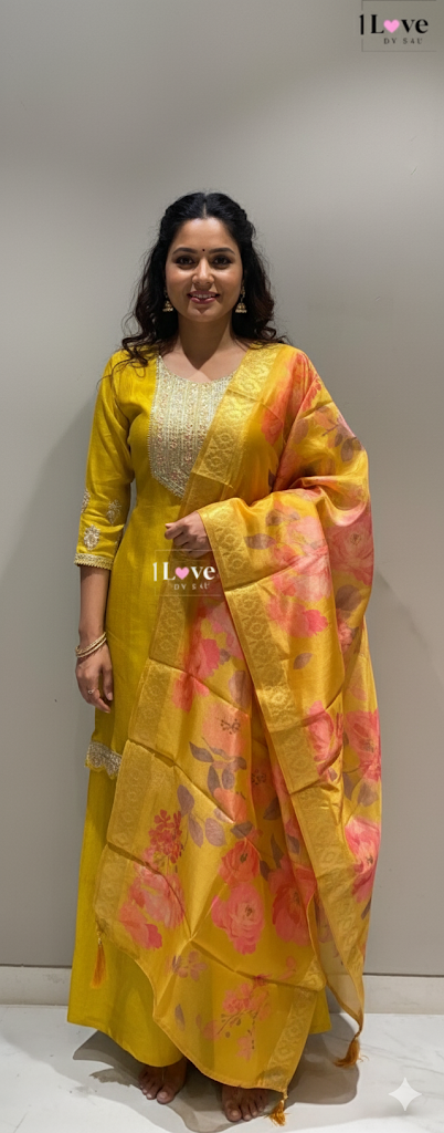 Beautiful designer plazo suit