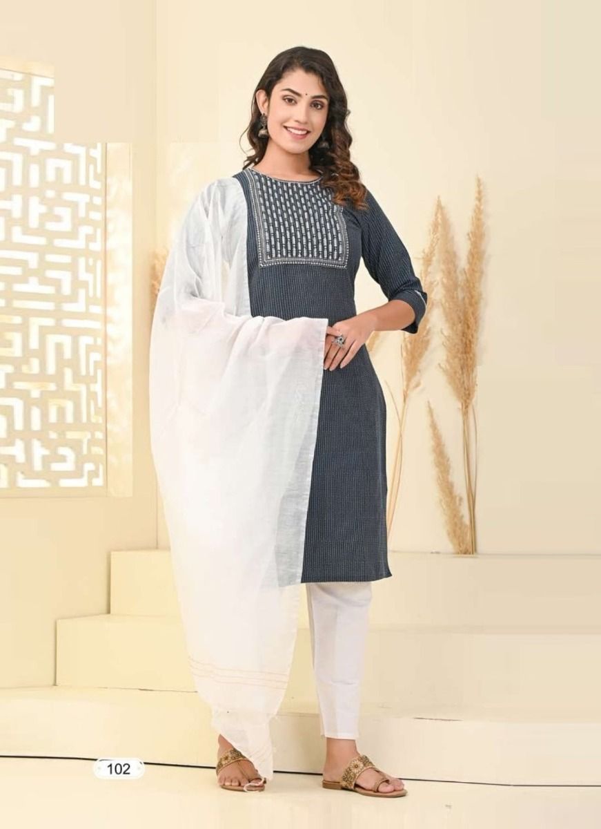 Beautiful designer kurti pants & dupptta set