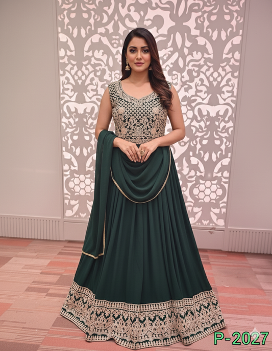 Beautiful designer gown style anarkali suit
