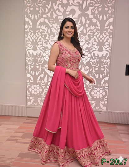 Beautiful designer gown style anarkali suit