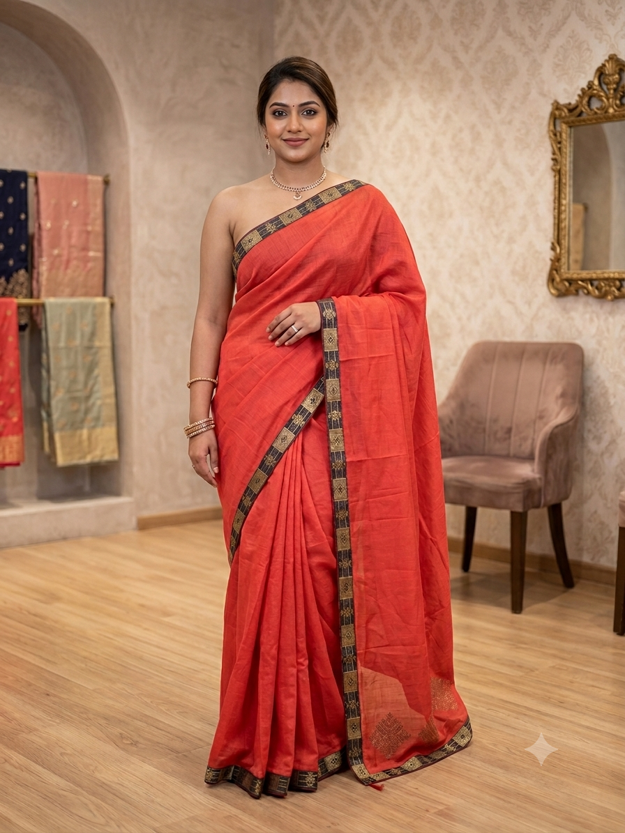 Beautiful designer silk saree