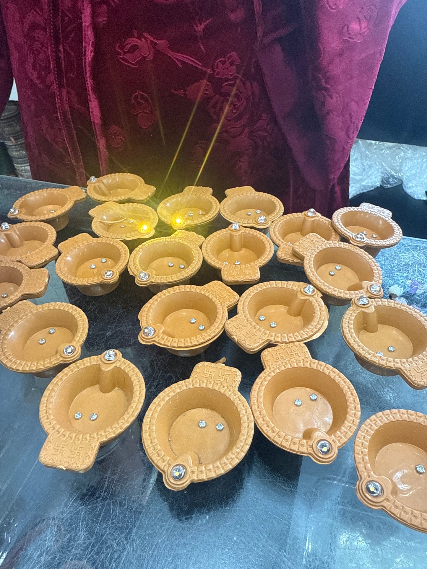 Beautiful water sensor Diya lamp