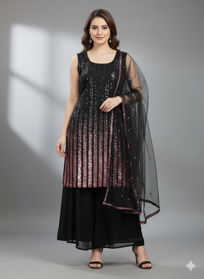 Beautiful designer plazo suit