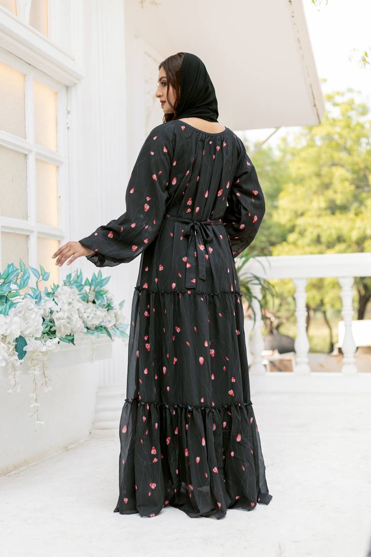 Beautiful designer long dress floral