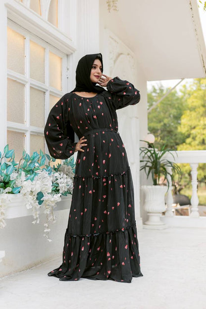 Beautiful designer long dress floral