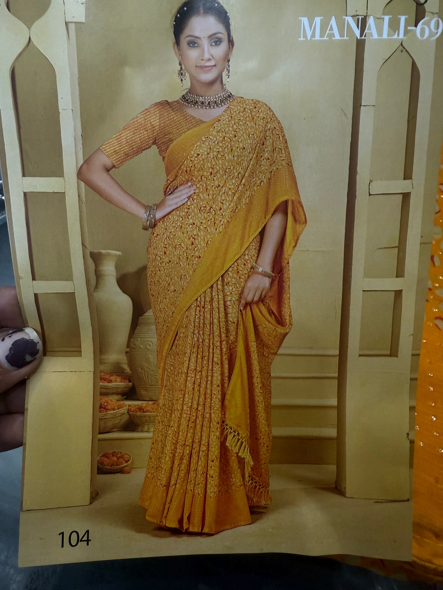 Beautiful designer chiffon saree