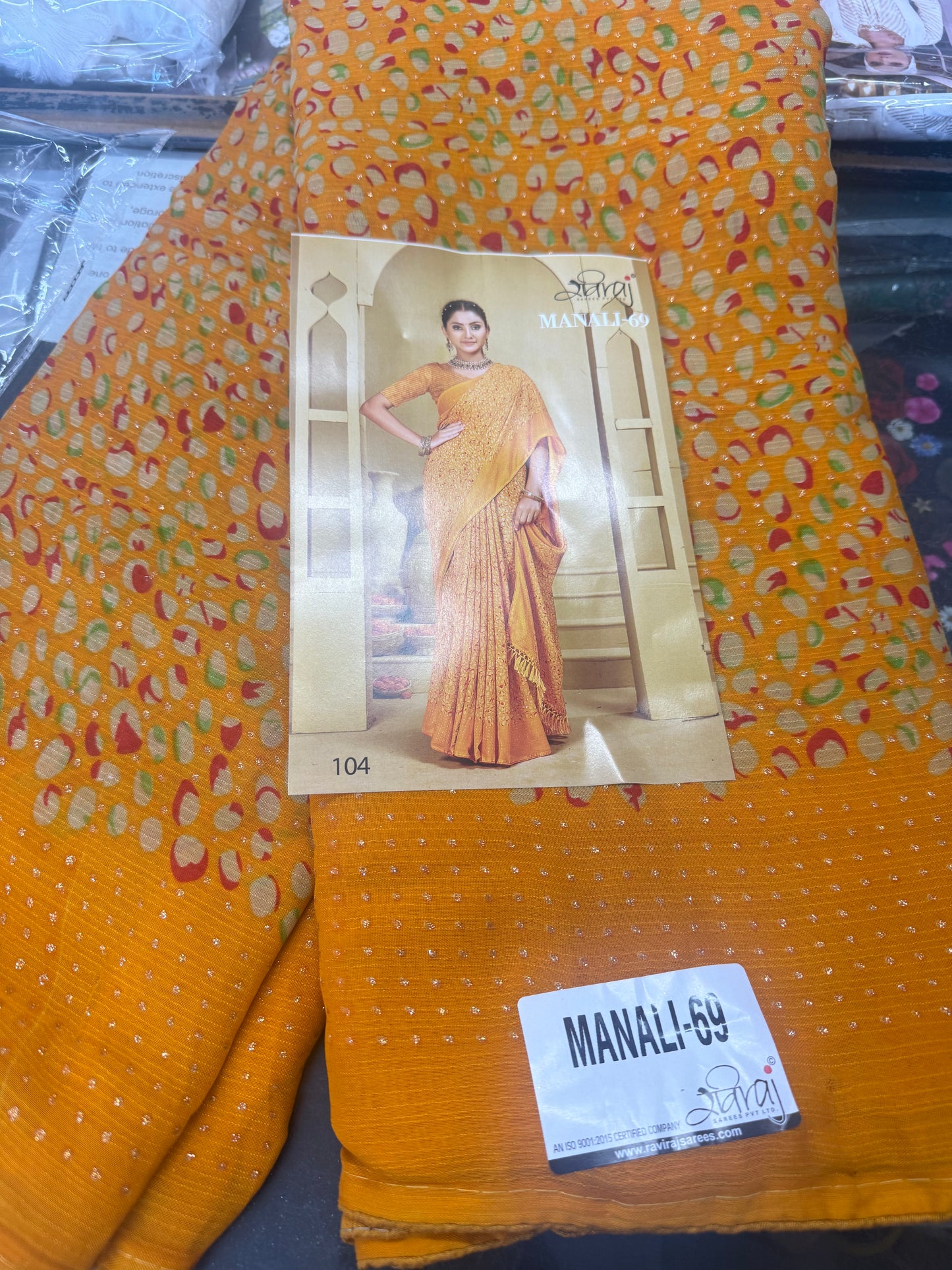 Beautiful designer chiffon saree