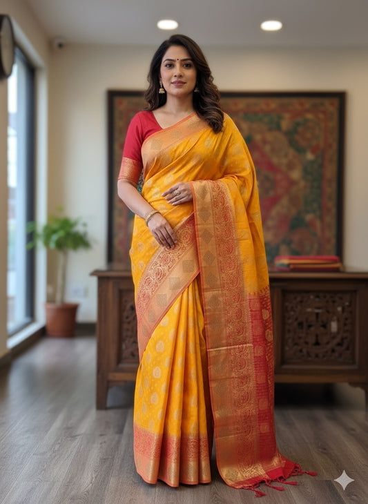Beautiful designer silk saree