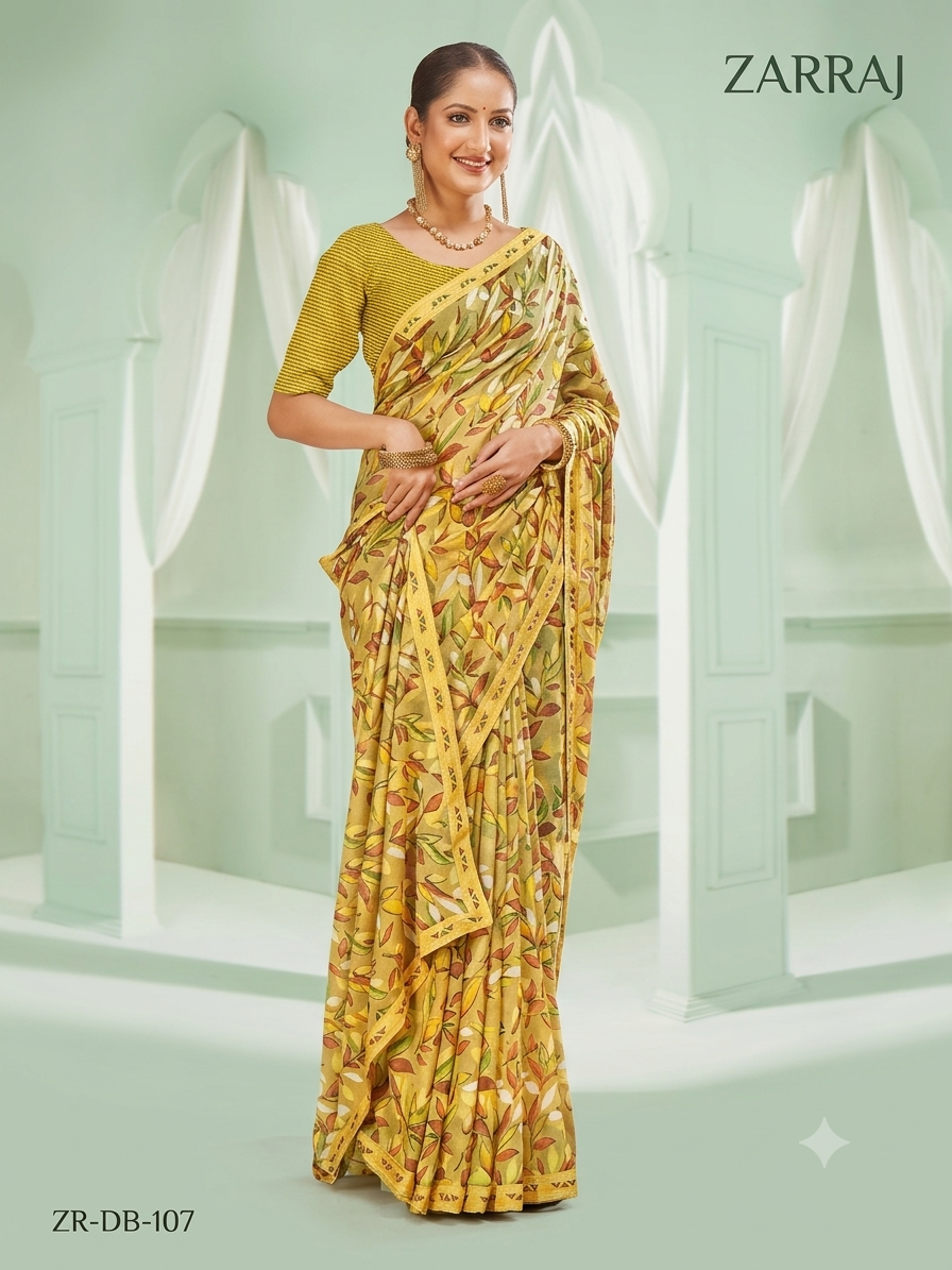 Beautiful designer floral saree