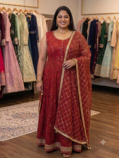 Beautiful designer gown style anarkali