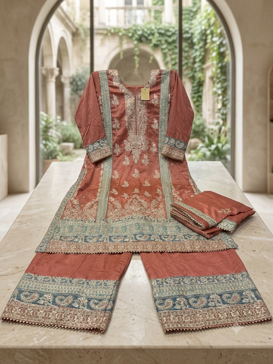 Beautiful designer plazo suit