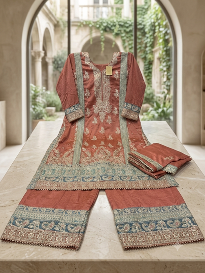 Beautiful designer plazo suit