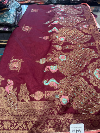Beautiful designer cotton silk  saree