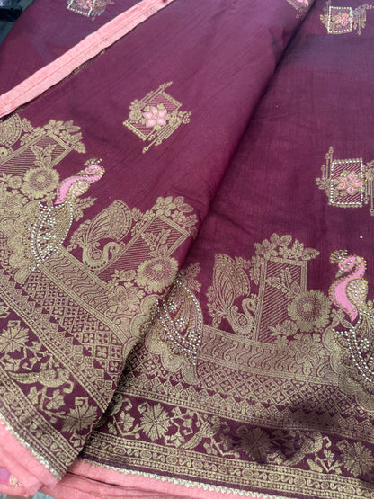 Beautiful designer cotton silk  saree