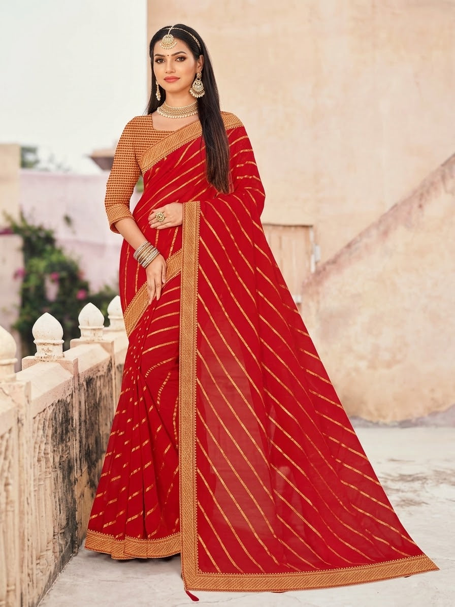 Beautiful designer silk saree
