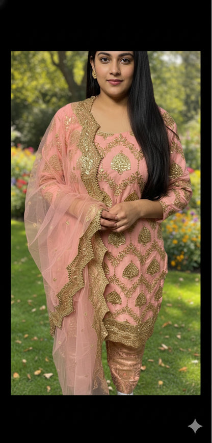 Beautiful designer Pakistani style suit