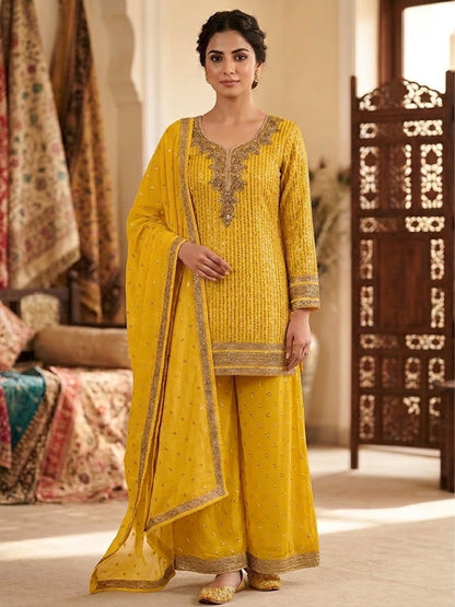 Beautiful designer skirt pant plazo suit