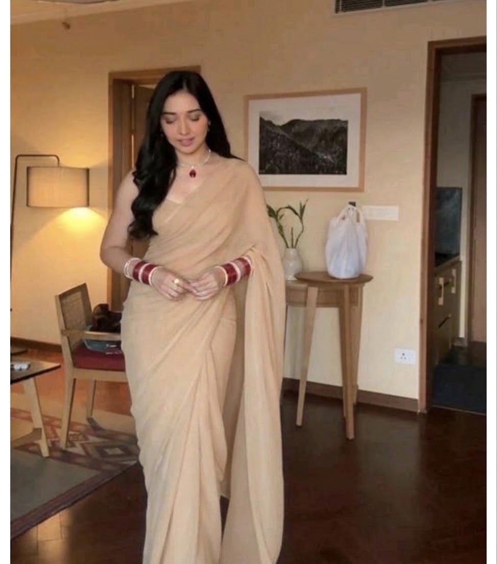 Beautiful designer geogrette saree