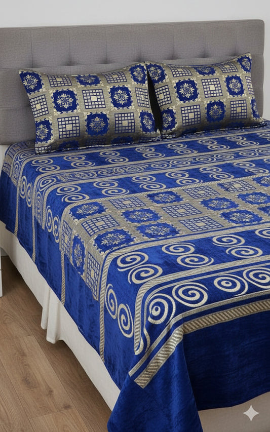 Beautiful designer velvet bedspread