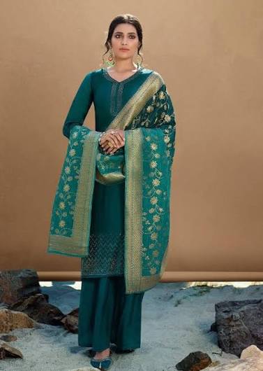 Beautiful designer plazo suit