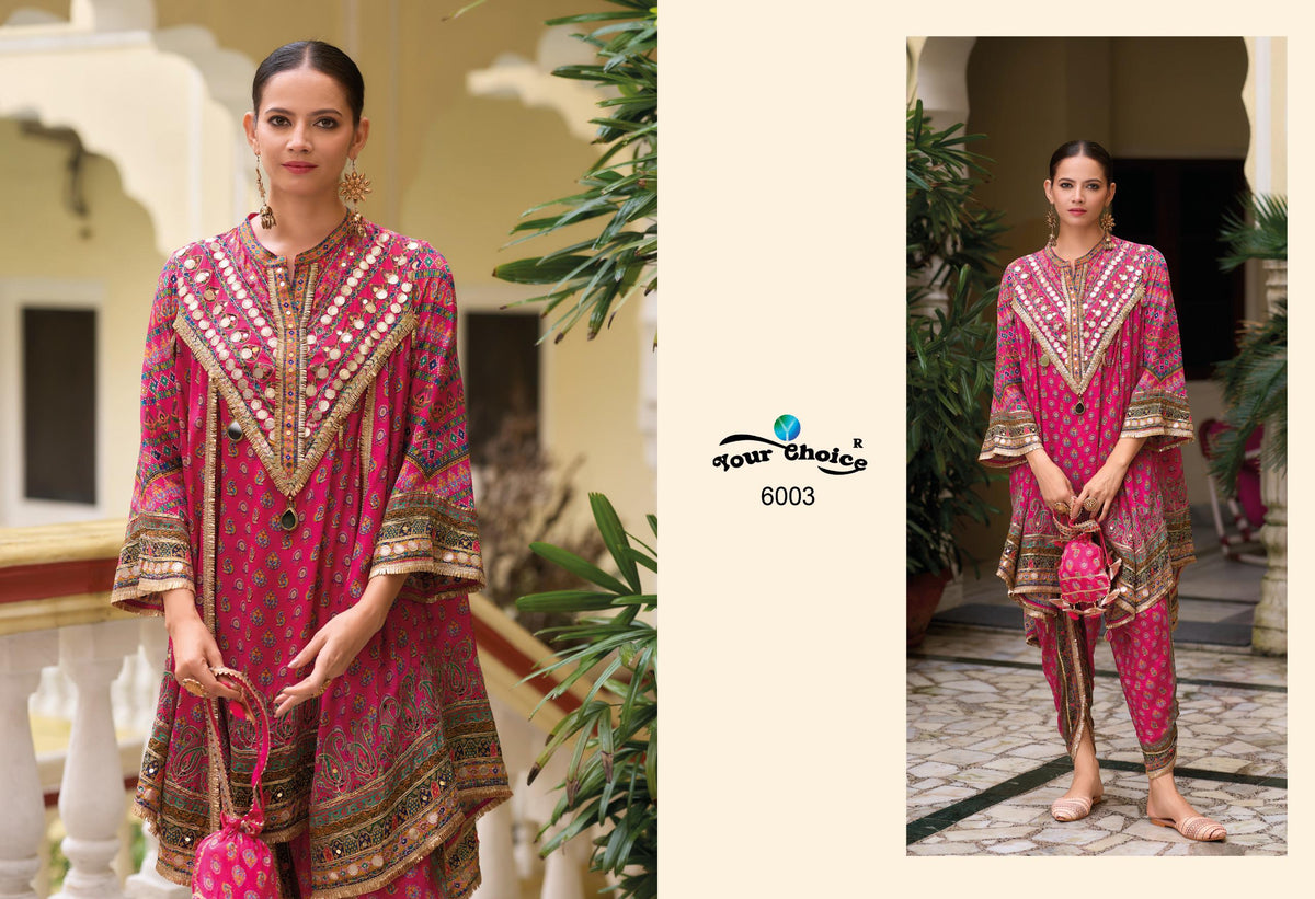 Beautiful designer Party Wear Heavy Chinon Indo Western Designer Dhoti Suit