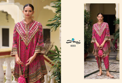 Beautiful designer Party Wear Heavy Chinon Indo Western Designer Dhoti Suit