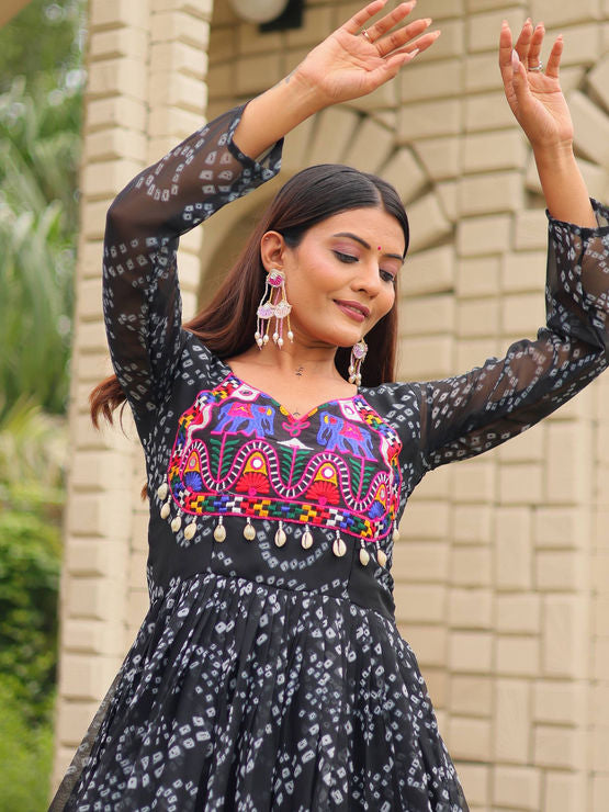 NAVRATRI SPECIAL GOWN FAUX GEORGETTE