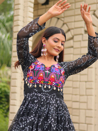 NAVRATRI SPECIAL GOWN FAUX GEORGETTE