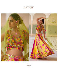 Beautiful designer indo western style lengha choli