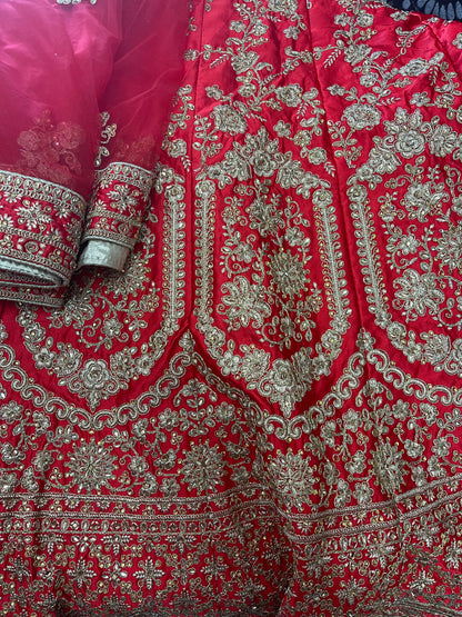 Beautiful designer bridal unstitched lengha