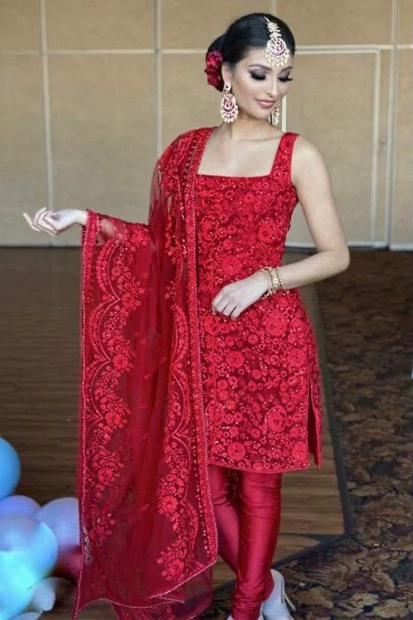 Beautiful designer churidar suit