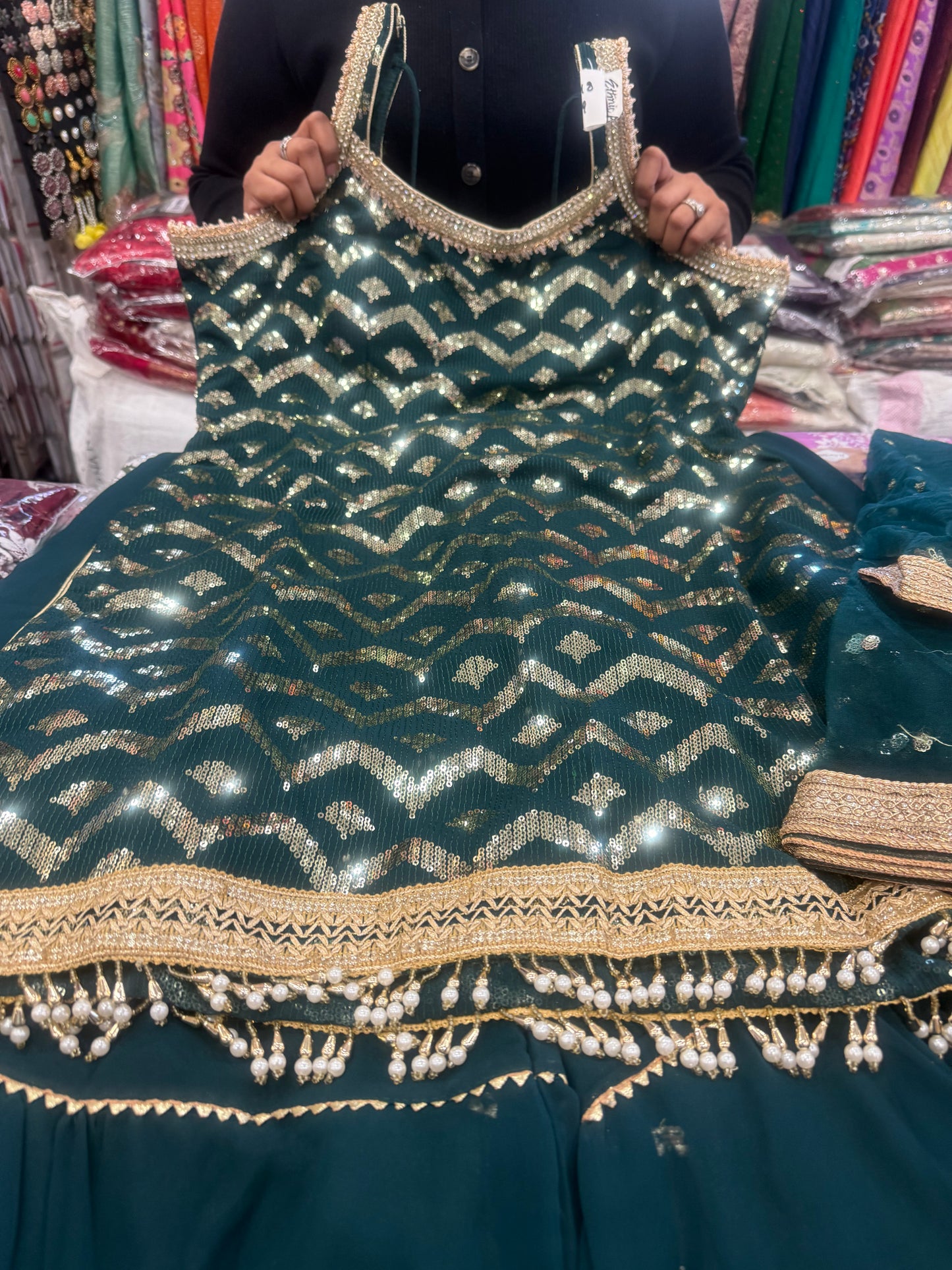 Beautiful designer sharara suit