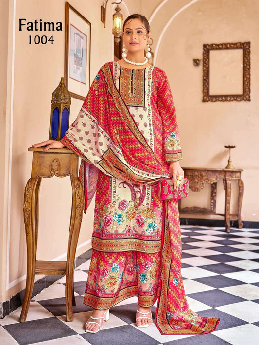 Beautiful designer digital printed sharara suit