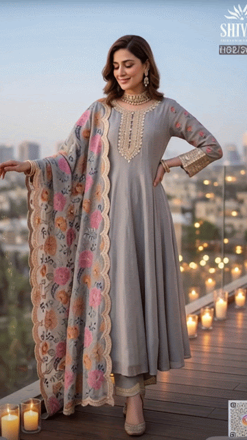 Beautiful designer Pakistani anarkhali suit