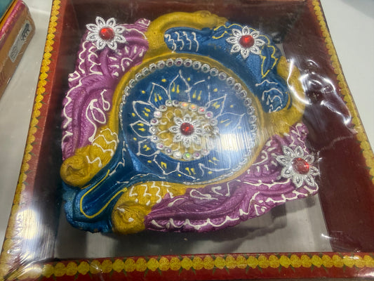 Handmade Big Size Round Decorative Diya for Diwali for Floor Decoration Or Home Decoration